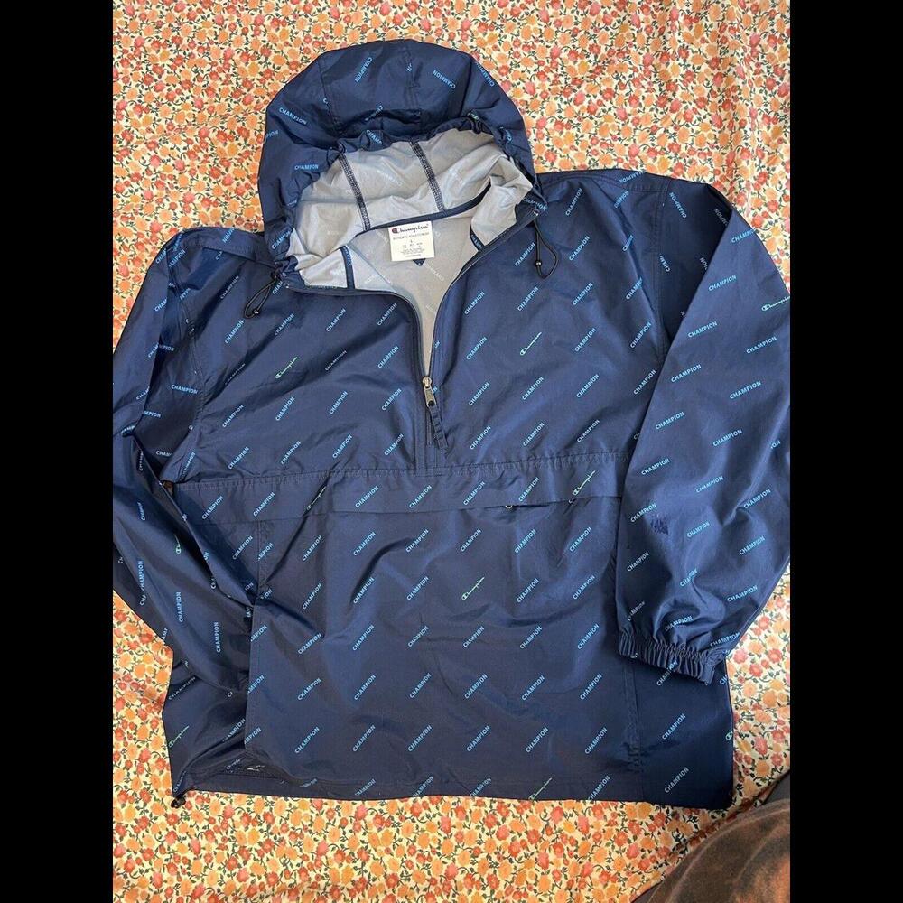 Mens L Champion Windbreaker Jacket